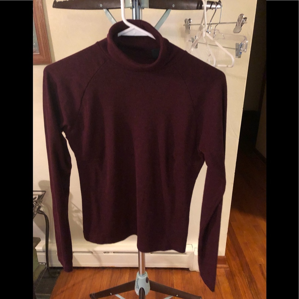 Route 66 maroon turtleneck